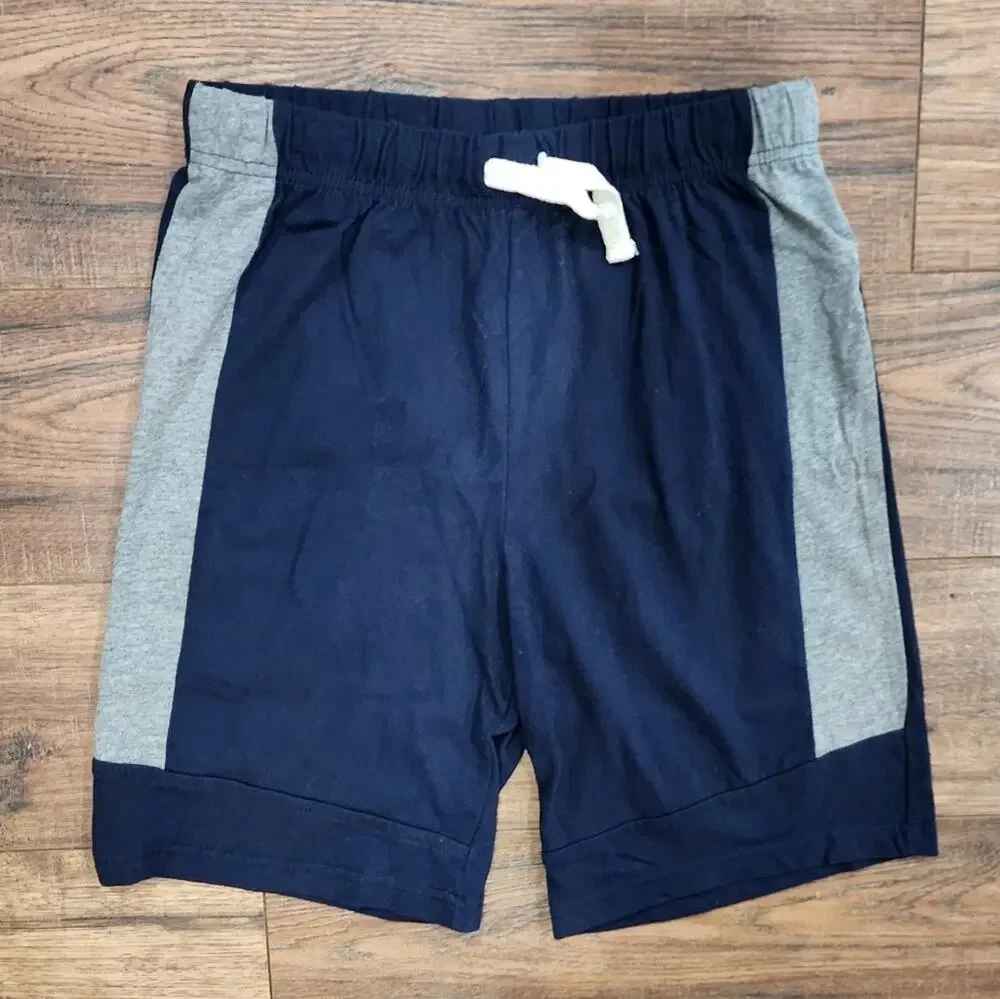 The Children's Place Sport Navy Wide Stripe Casual  Loungewear Shorts Large L